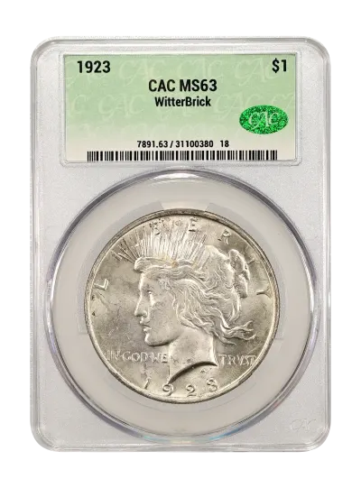 CAC Grading Coin Obverse