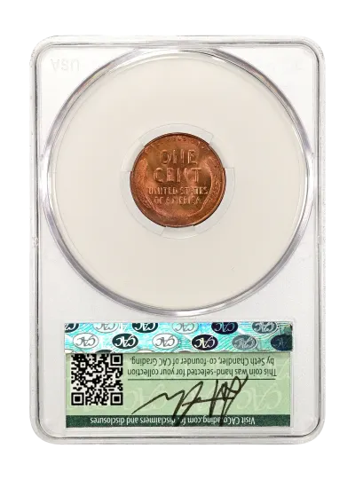 CAC Grading Coin Reverse