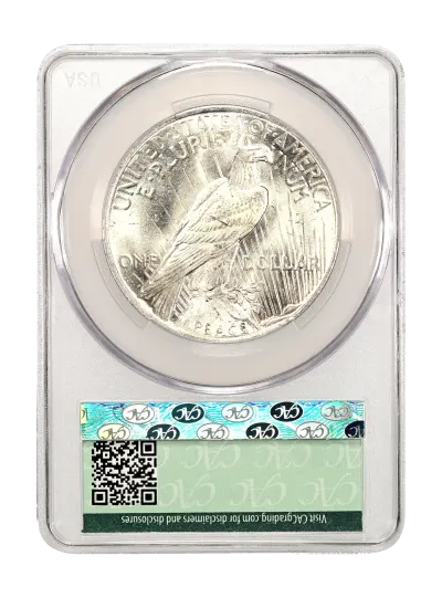 CAC Grading Coin Reverse
