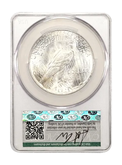 CAC Grading Coin Reverse