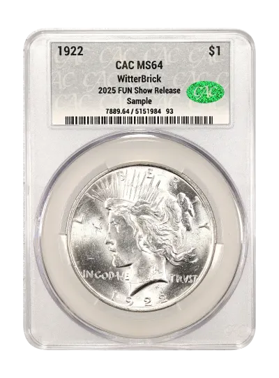 CAC Grading Coin Obverse