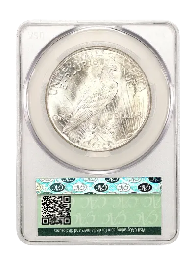 CAC Grading Coin Reverse