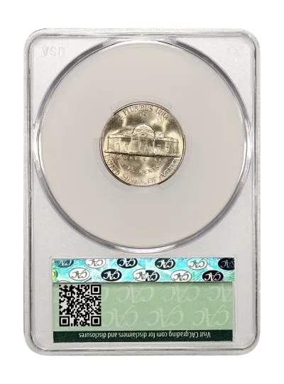 CAC Grading Coin Reverse