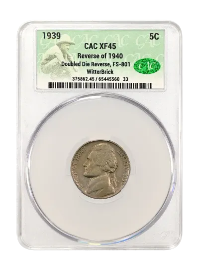 CAC Grading Coin Obverse