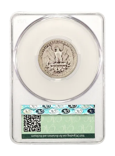 CAC Grading Coin Reverse