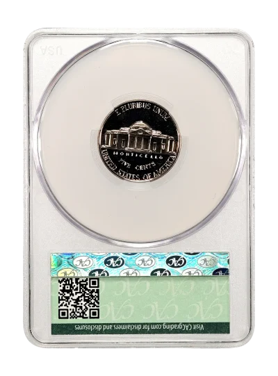 CAC Grading Coin Reverse