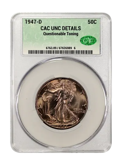 CAC Grading Coin Obverse