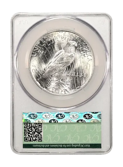 CAC Grading Coin Reverse