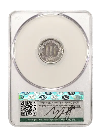 CAC Grading Coin Reverse