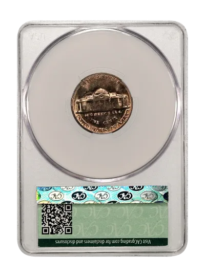 CAC Grading Coin Reverse