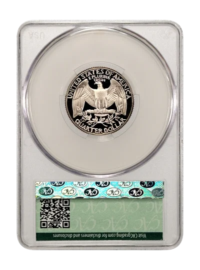 CAC Grading Coin Reverse