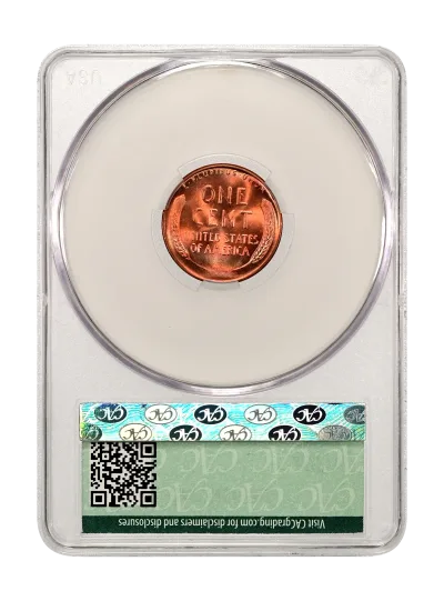 CAC Grading Coin Reverse