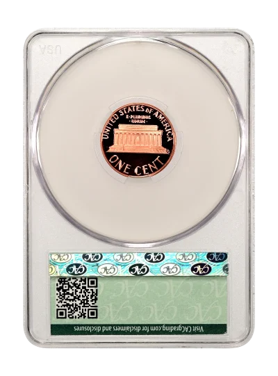 CAC Grading Coin Reverse