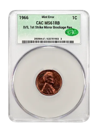 CAC Grading Coin Obverse