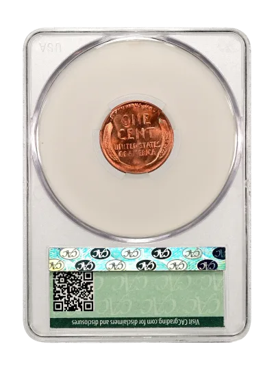 CAC Grading Coin Reverse