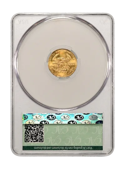 CAC Grading Coin Reverse