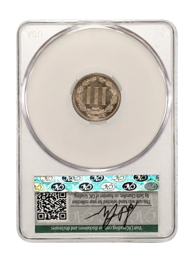 CAC Grading Coin Reverse