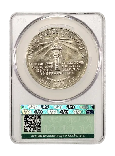 CAC Grading Coin Reverse