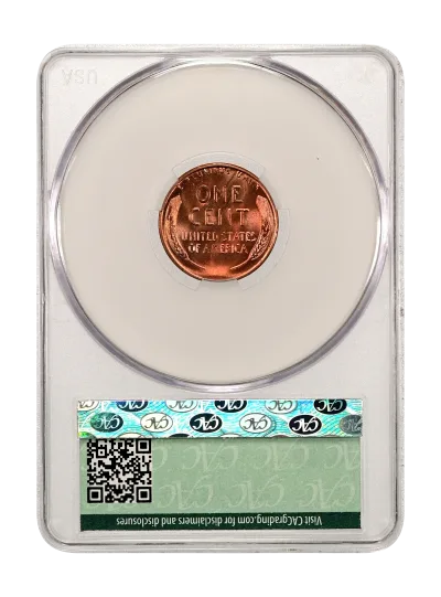 CAC Grading Coin Reverse