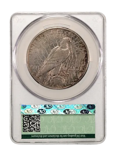CAC Grading Coin Reverse