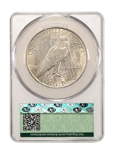 CAC Grading Coin Reverse