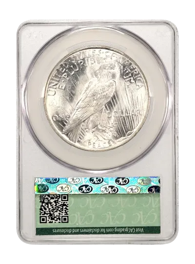 CAC Grading Coin Reverse