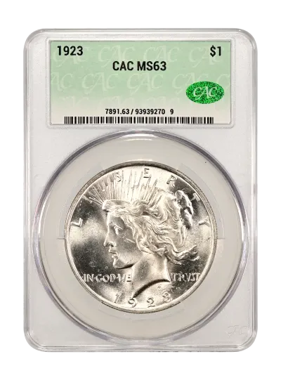 CAC Grading Coin Obverse