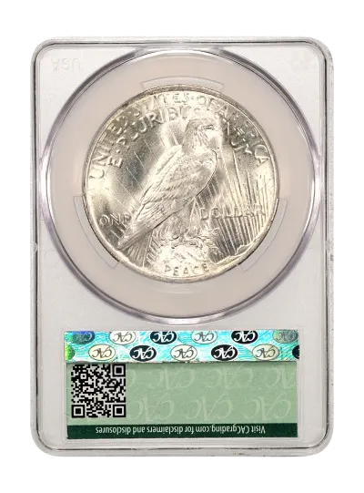 CAC Grading Coin Reverse