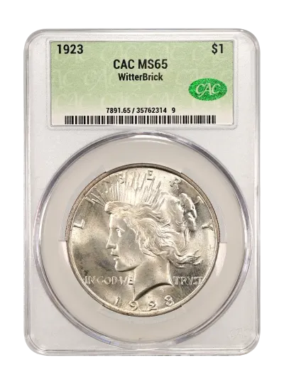 CAC Grading Coin Obverse