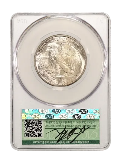 CAC Grading Coin Reverse