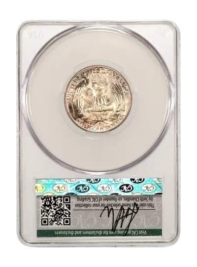 CAC Grading Coin Reverse
