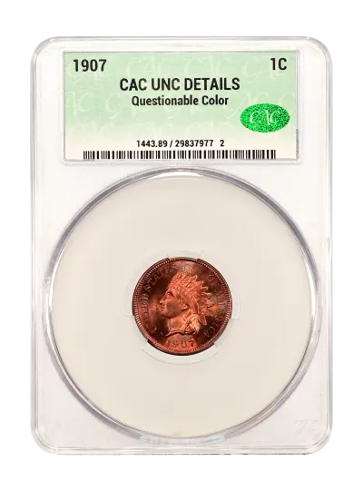 CAC Grading Coin Obverse