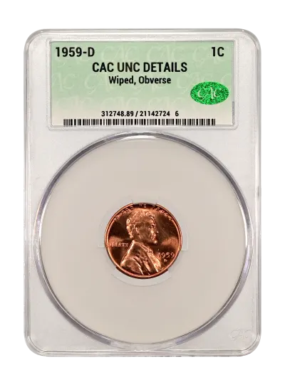 CAC Grading Coin Obverse