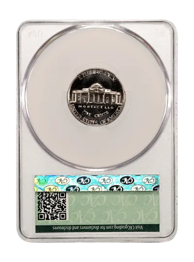 CAC Grading Coin Reverse