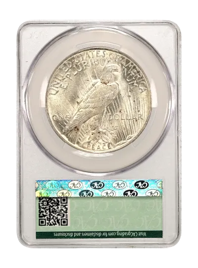 CAC Grading Coin Reverse
