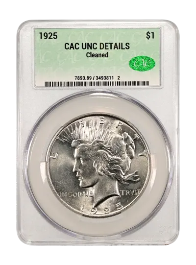 CAC Grading Coin Obverse