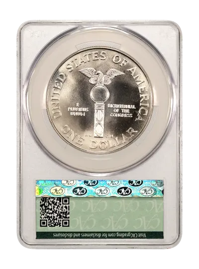 CAC Grading Coin Reverse