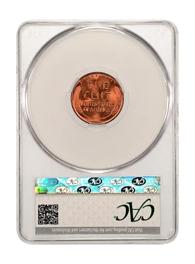 Lincoln Cents - Wheat Reverse | 1954 1c RD MS65RD CACG Certification ...
