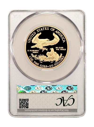 CAC Grading Coin Reverse