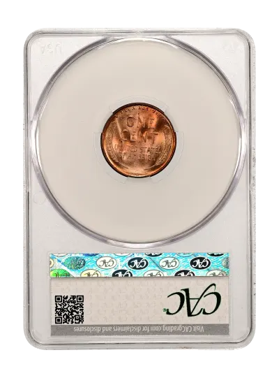 CAC Grading Coin Reverse
