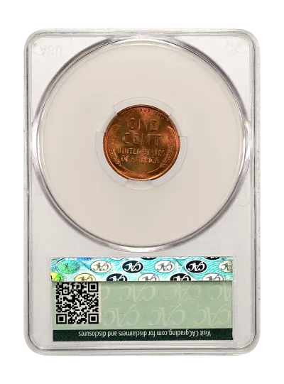 CAC Grading Coin Reverse