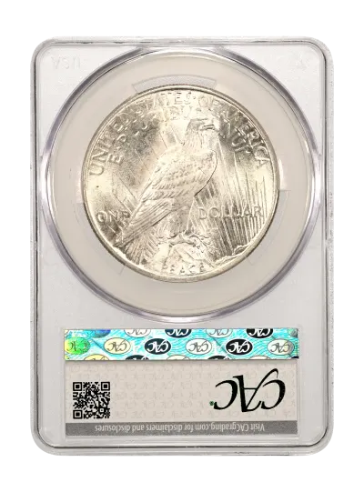 CAC Grading Coin Reverse