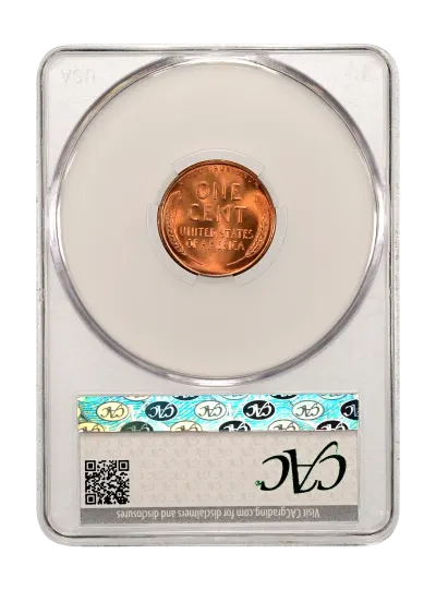 CAC Grading Coin Reverse
