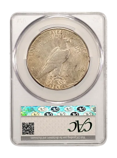 CAC Grading Coin Reverse