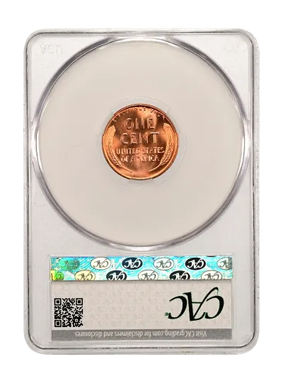 CAC Grading Coin Reverse