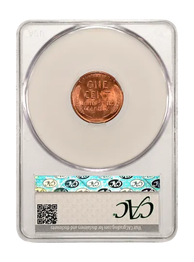 CAC Grading Coin Reverse