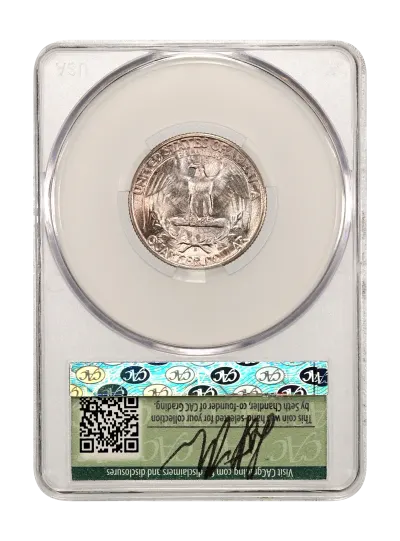 CAC Grading Coin Reverse