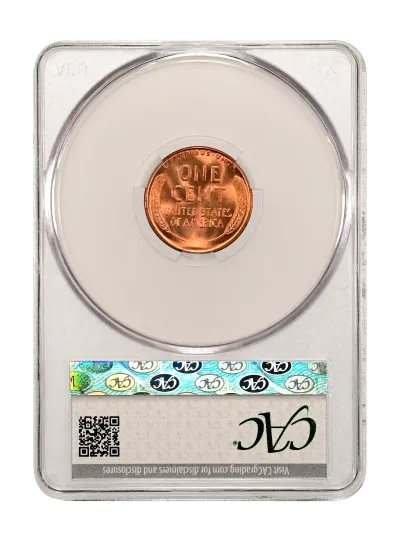 CAC Grading Coin Reverse