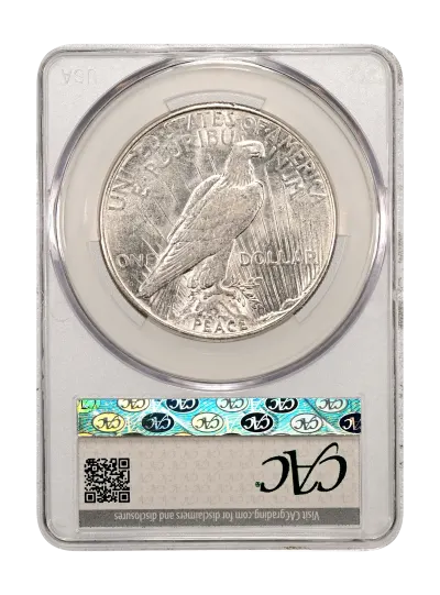 CAC Grading Coin Reverse