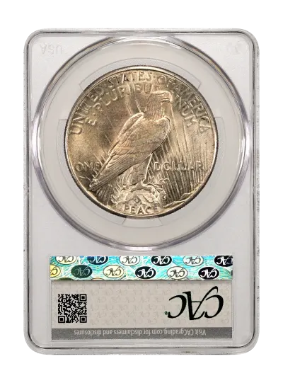 CAC Grading Coin Reverse